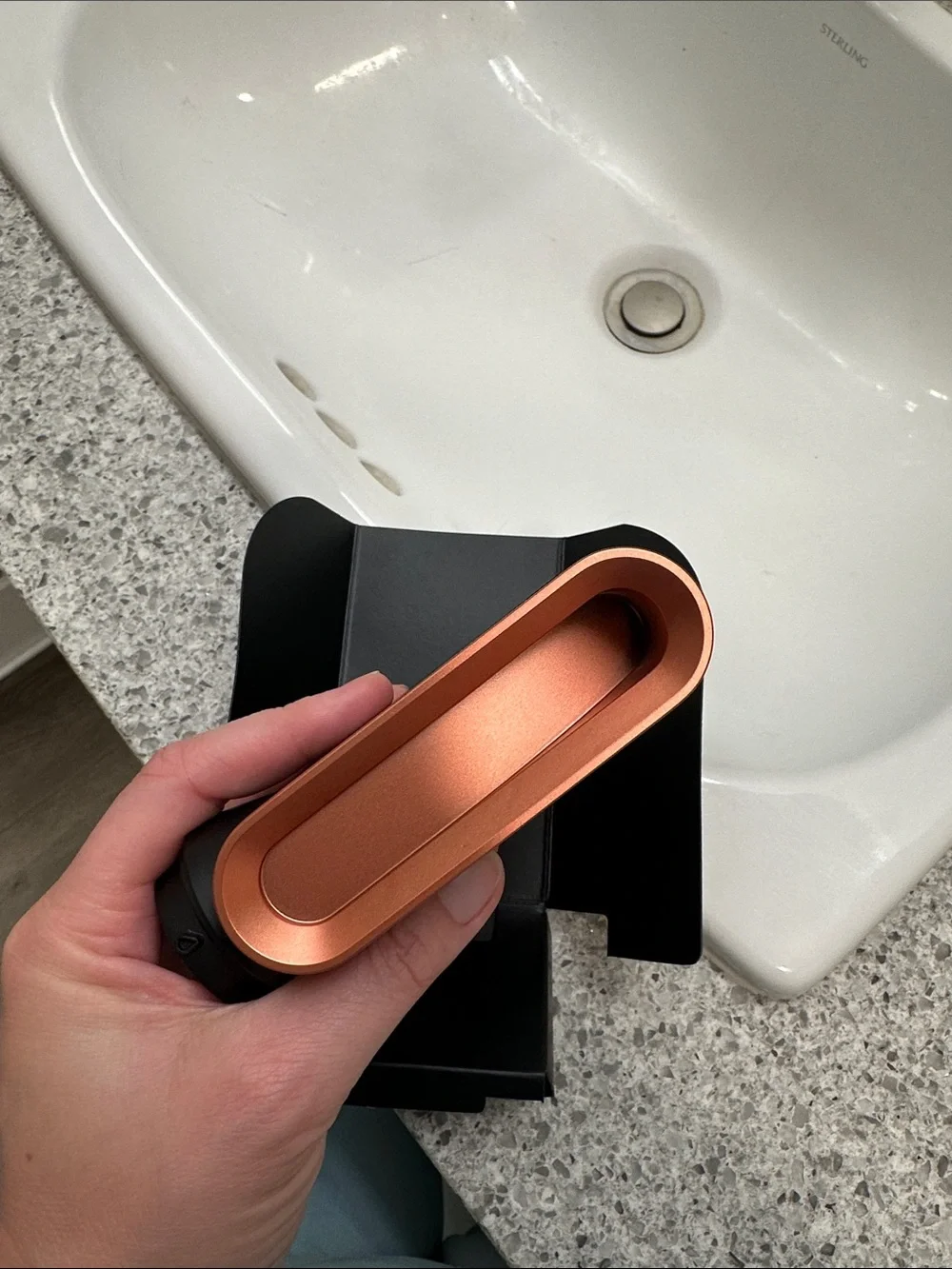 Dyson Black Pik Tooth Styling Comb Attachment with Copper Trim